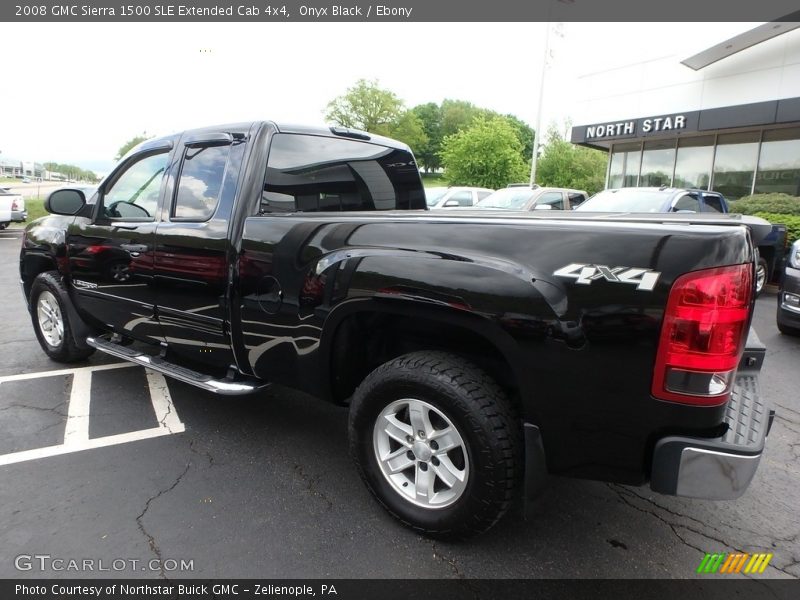Onyx Black / Ebony 2008 GMC Sierra 1500 SLE Extended Cab 4x4