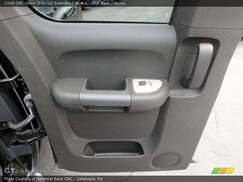 Onyx Black / Ebony 2008 GMC Sierra 1500 SLE Extended Cab 4x4