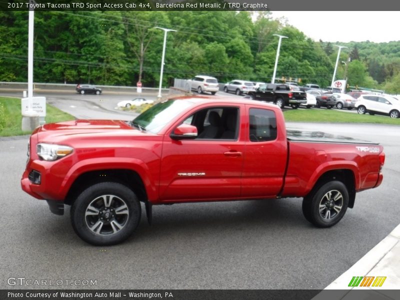 Barcelona Red Metallic / TRD Graphite 2017 Toyota Tacoma TRD Sport Access Cab 4x4