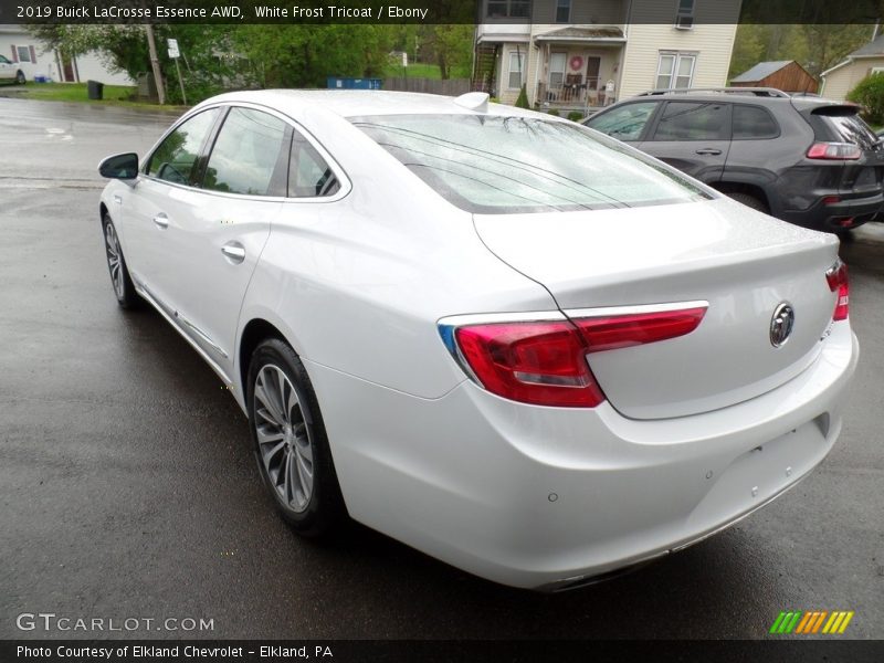 White Frost Tricoat / Ebony 2019 Buick LaCrosse Essence AWD