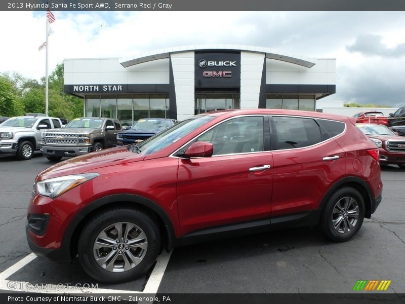 Serrano Red / Gray 2013 Hyundai Santa Fe Sport AWD