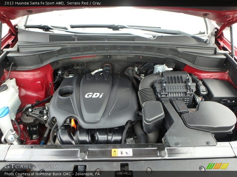 Serrano Red / Gray 2013 Hyundai Santa Fe Sport AWD