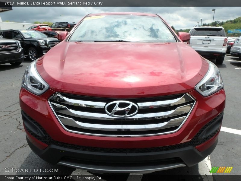 Serrano Red / Gray 2013 Hyundai Santa Fe Sport AWD