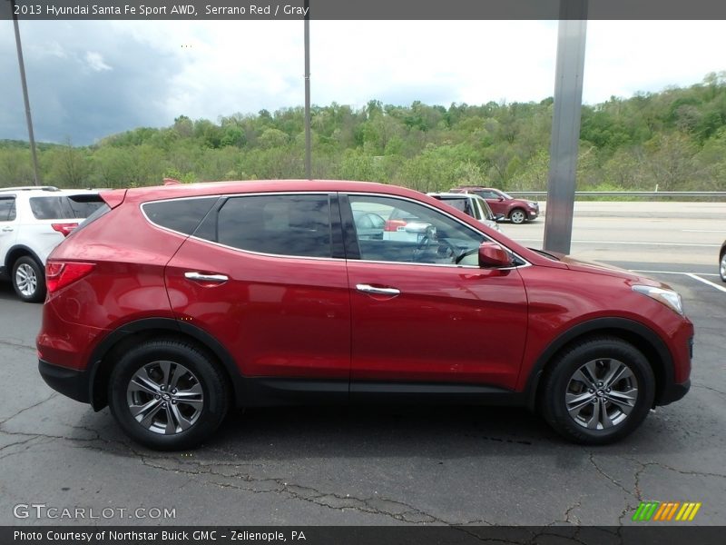 Serrano Red / Gray 2013 Hyundai Santa Fe Sport AWD