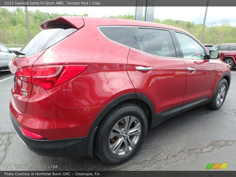Serrano Red / Gray 2013 Hyundai Santa Fe Sport AWD