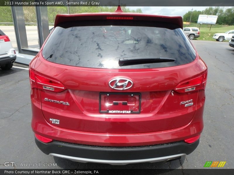 Serrano Red / Gray 2013 Hyundai Santa Fe Sport AWD