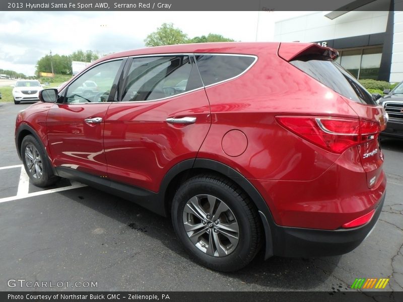 Serrano Red / Gray 2013 Hyundai Santa Fe Sport AWD