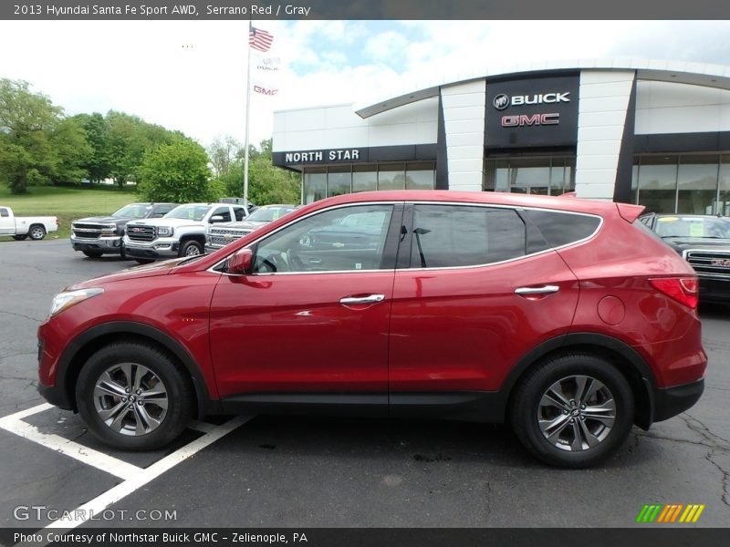 Serrano Red / Gray 2013 Hyundai Santa Fe Sport AWD