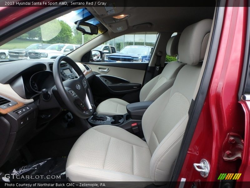 Serrano Red / Gray 2013 Hyundai Santa Fe Sport AWD