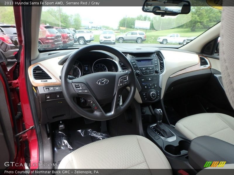 Serrano Red / Gray 2013 Hyundai Santa Fe Sport AWD