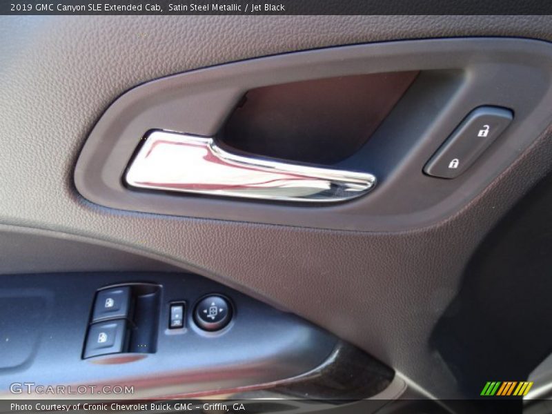 Satin Steel Metallic / Jet Black 2019 GMC Canyon SLE Extended Cab