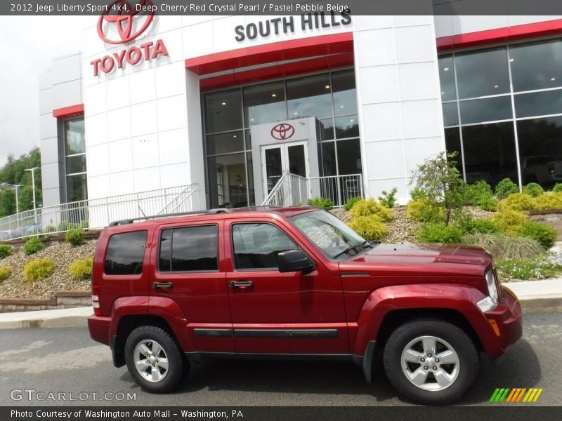 Deep Cherry Red Crystal Pearl / Pastel Pebble Beige 2012 Jeep Liberty Sport 4x4