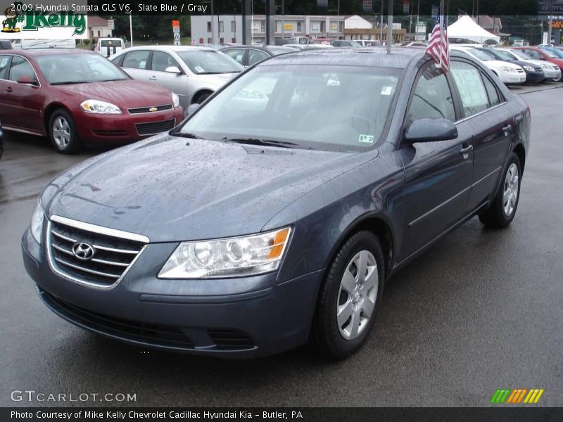 Slate Blue / Gray 2009 Hyundai Sonata GLS V6
