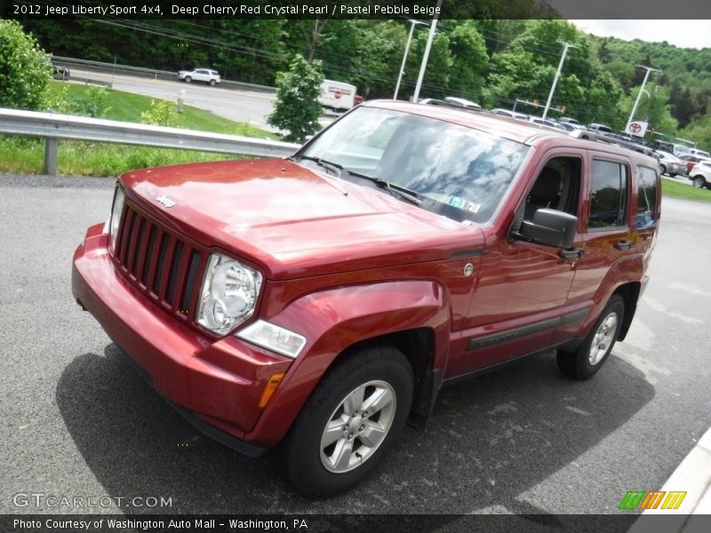 Deep Cherry Red Crystal Pearl / Pastel Pebble Beige 2012 Jeep Liberty Sport 4x4