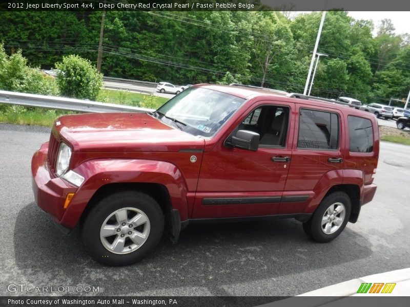 Deep Cherry Red Crystal Pearl / Pastel Pebble Beige 2012 Jeep Liberty Sport 4x4