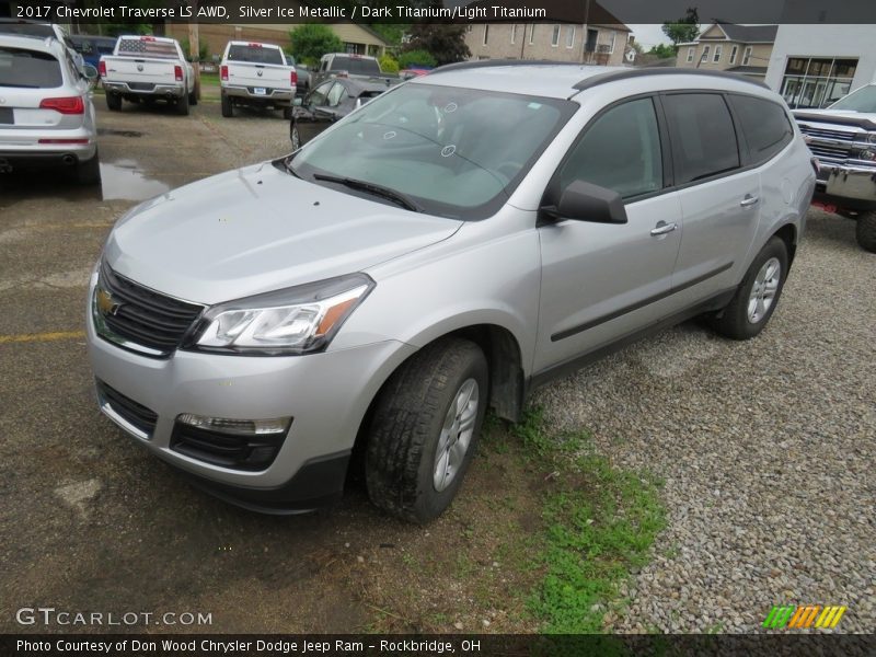Silver Ice Metallic / Dark Titanium/Light Titanium 2017 Chevrolet Traverse LS AWD
