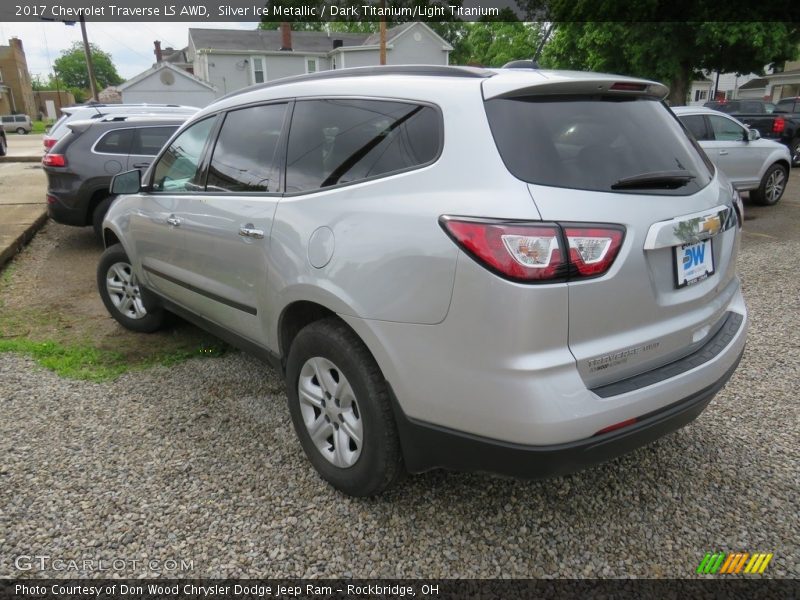 Silver Ice Metallic / Dark Titanium/Light Titanium 2017 Chevrolet Traverse LS AWD