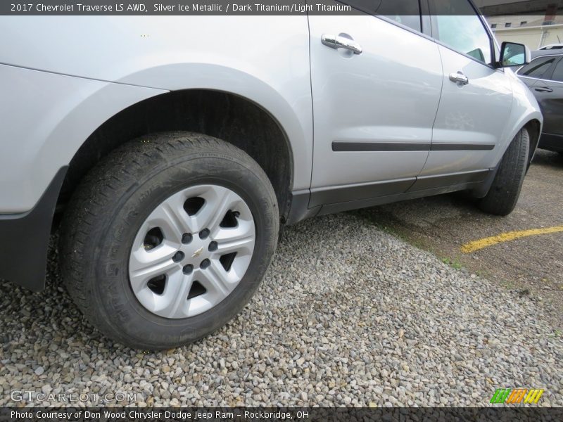 Silver Ice Metallic / Dark Titanium/Light Titanium 2017 Chevrolet Traverse LS AWD