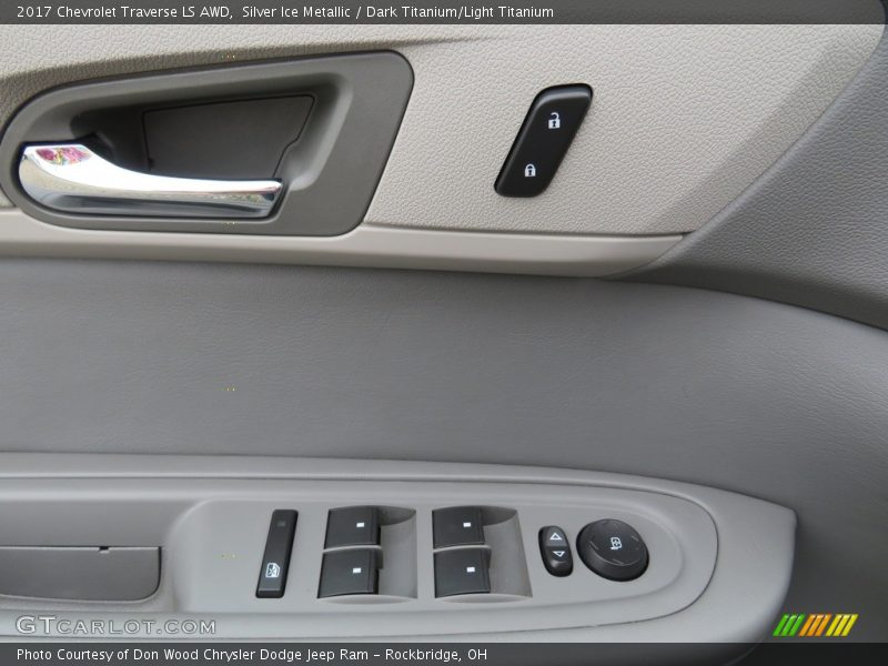 Silver Ice Metallic / Dark Titanium/Light Titanium 2017 Chevrolet Traverse LS AWD
