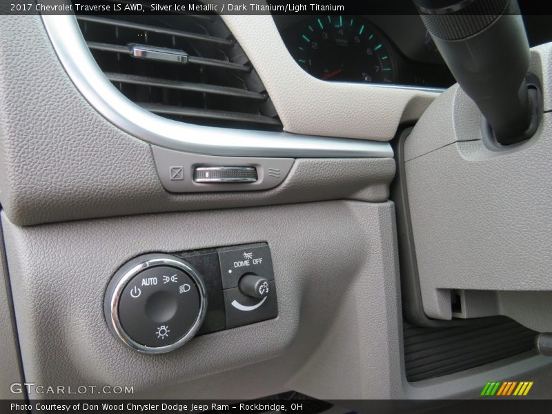Silver Ice Metallic / Dark Titanium/Light Titanium 2017 Chevrolet Traverse LS AWD