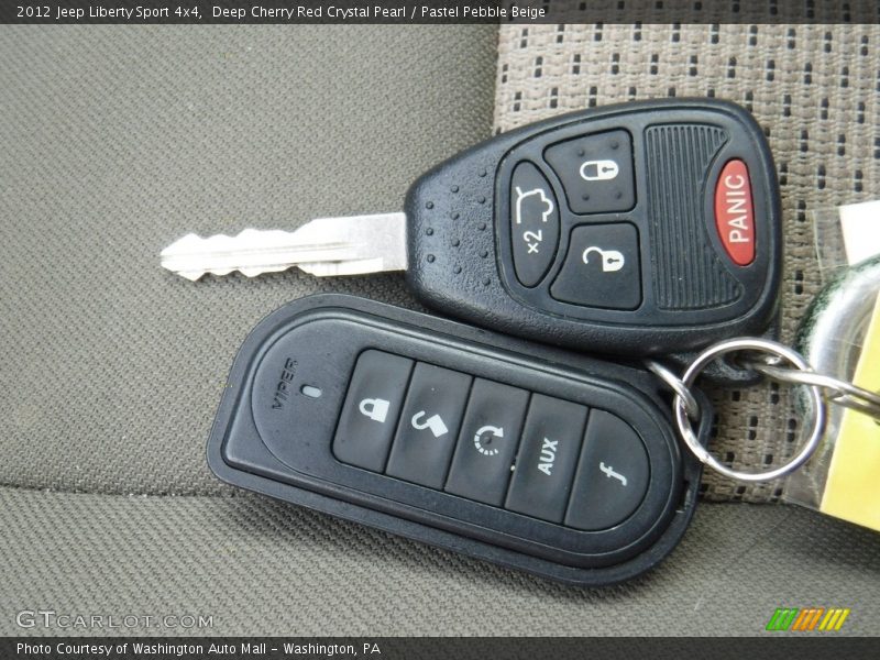 Deep Cherry Red Crystal Pearl / Pastel Pebble Beige 2012 Jeep Liberty Sport 4x4