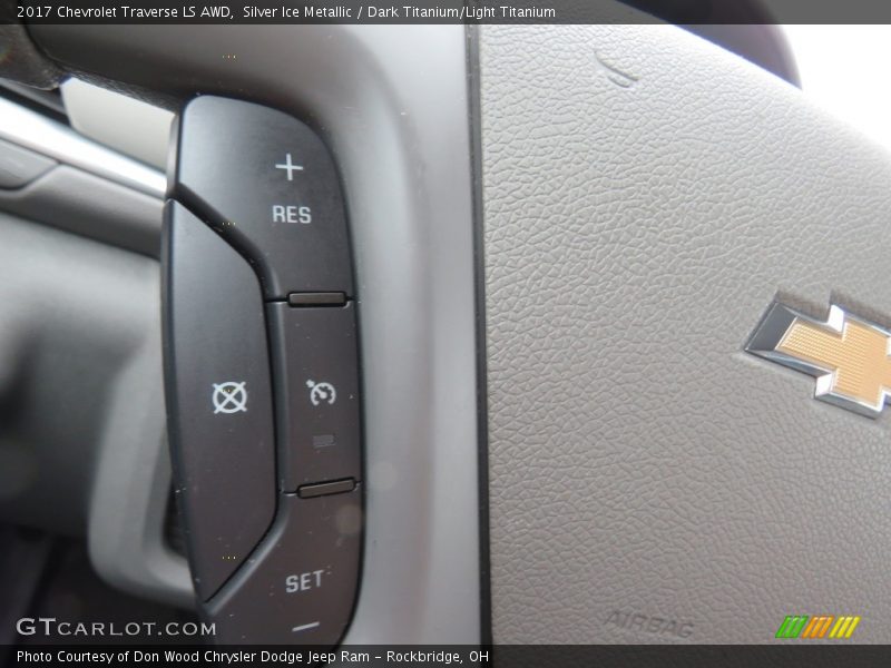 Silver Ice Metallic / Dark Titanium/Light Titanium 2017 Chevrolet Traverse LS AWD