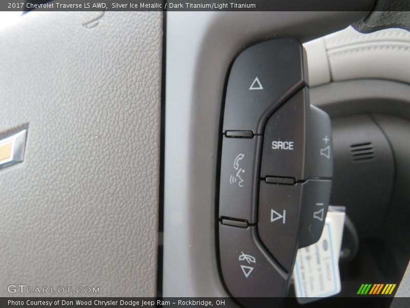 Silver Ice Metallic / Dark Titanium/Light Titanium 2017 Chevrolet Traverse LS AWD