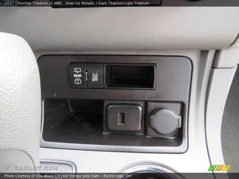 Silver Ice Metallic / Dark Titanium/Light Titanium 2017 Chevrolet Traverse LS AWD