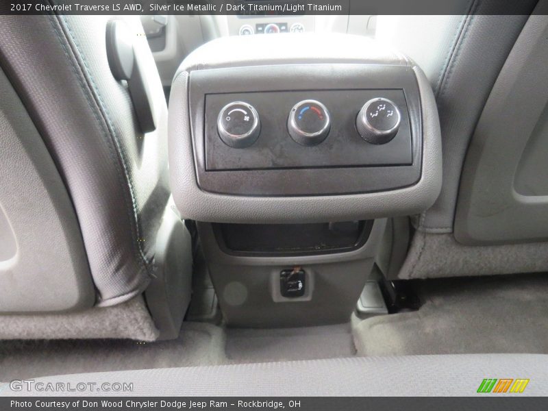 Silver Ice Metallic / Dark Titanium/Light Titanium 2017 Chevrolet Traverse LS AWD
