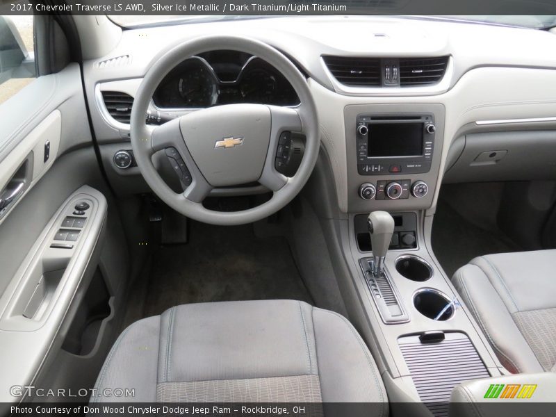 Silver Ice Metallic / Dark Titanium/Light Titanium 2017 Chevrolet Traverse LS AWD
