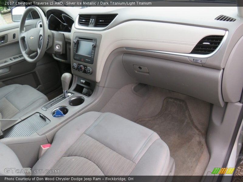 Silver Ice Metallic / Dark Titanium/Light Titanium 2017 Chevrolet Traverse LS AWD
