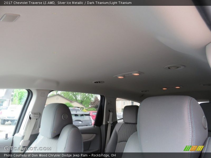 Silver Ice Metallic / Dark Titanium/Light Titanium 2017 Chevrolet Traverse LS AWD