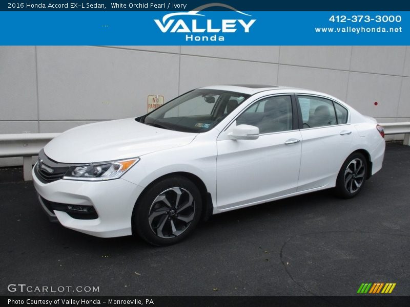 White Orchid Pearl / Ivory 2016 Honda Accord EX-L Sedan