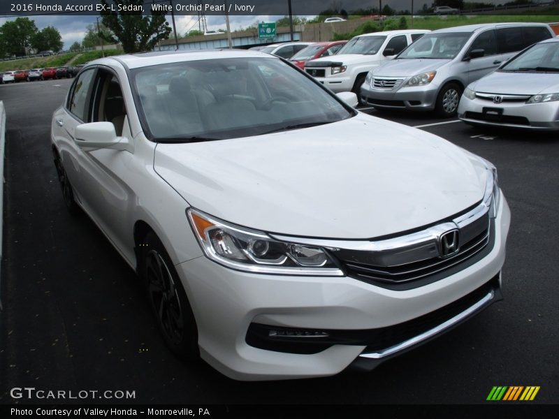 White Orchid Pearl / Ivory 2016 Honda Accord EX-L Sedan