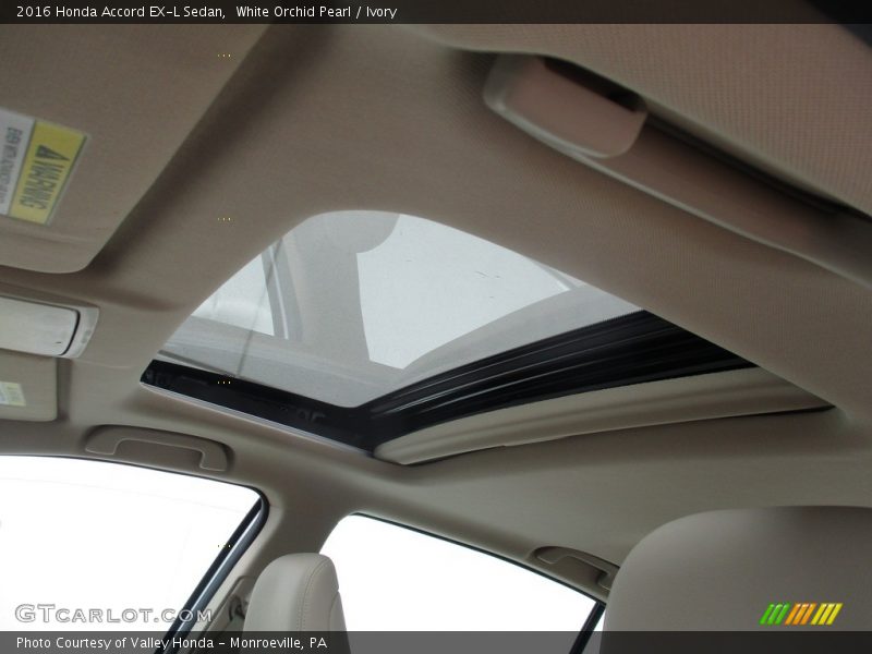 White Orchid Pearl / Ivory 2016 Honda Accord EX-L Sedan