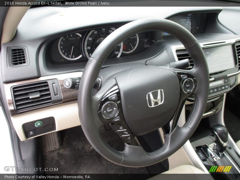 White Orchid Pearl / Ivory 2016 Honda Accord EX-L Sedan