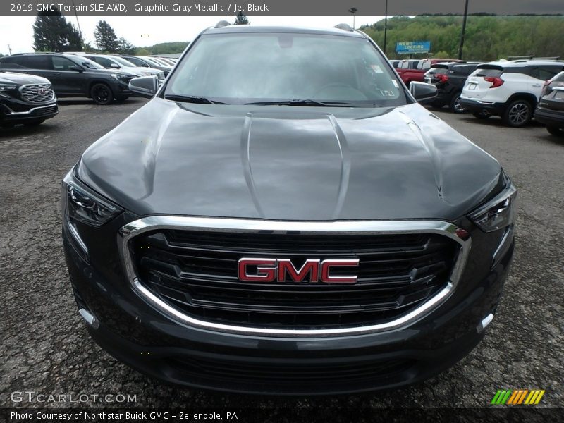 Graphite Gray Metallic / Jet Black 2019 GMC Terrain SLE AWD