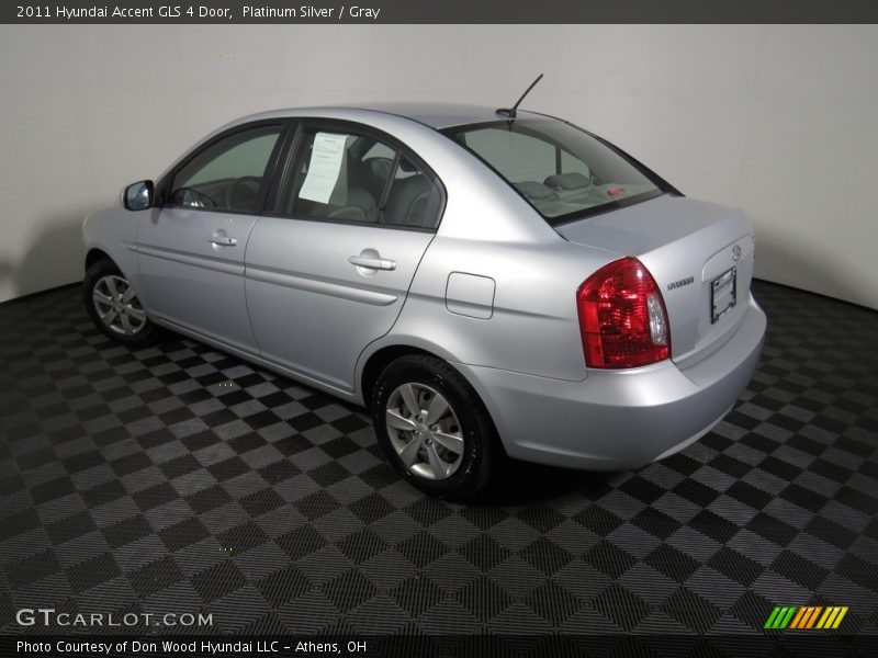 Platinum Silver / Gray 2011 Hyundai Accent GLS 4 Door