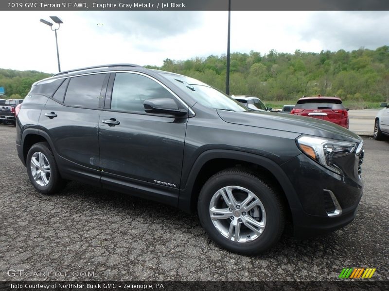 Graphite Gray Metallic / Jet Black 2019 GMC Terrain SLE AWD