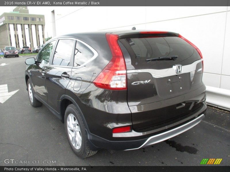 Kona Coffee Metallic / Black 2016 Honda CR-V EX AWD