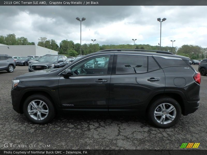 Graphite Gray Metallic / Jet Black 2019 GMC Terrain SLE AWD