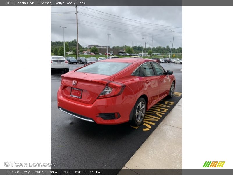 Rallye Red / Black 2019 Honda Civic LX Sedan