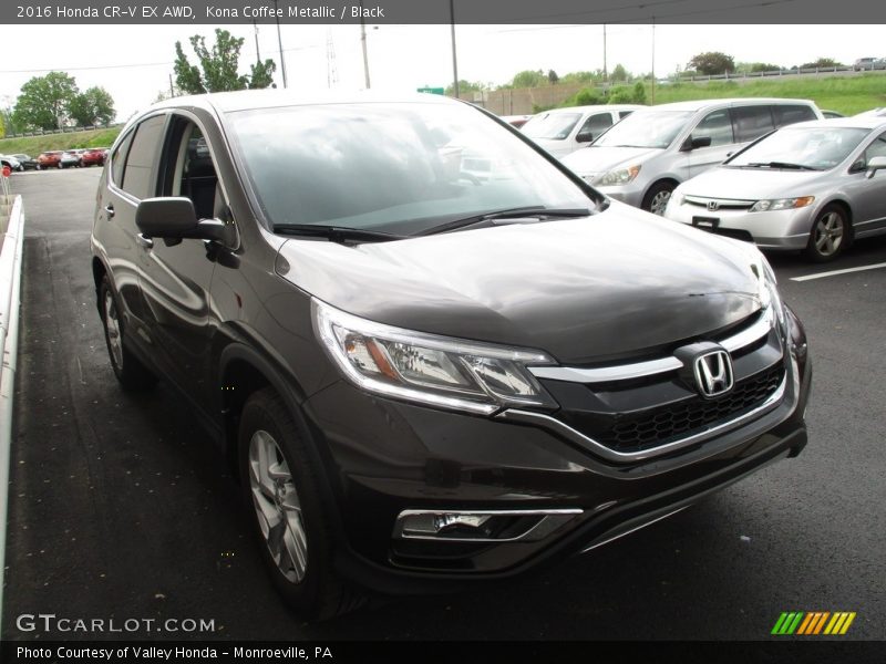 Kona Coffee Metallic / Black 2016 Honda CR-V EX AWD