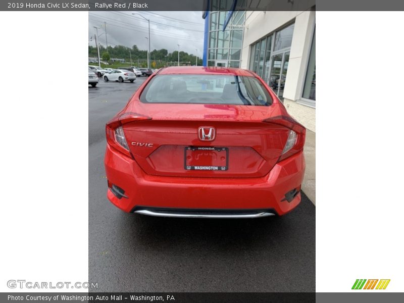 Rallye Red / Black 2019 Honda Civic LX Sedan