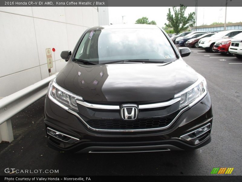 Kona Coffee Metallic / Black 2016 Honda CR-V EX AWD
