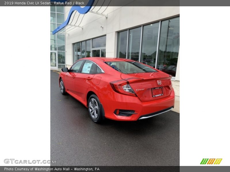 Rallye Red / Black 2019 Honda Civic LX Sedan