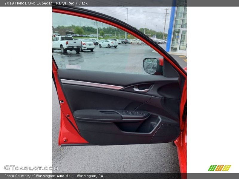 Rallye Red / Black 2019 Honda Civic LX Sedan