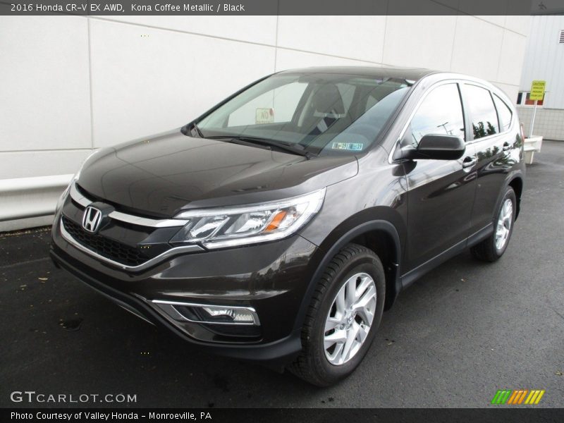 Kona Coffee Metallic / Black 2016 Honda CR-V EX AWD