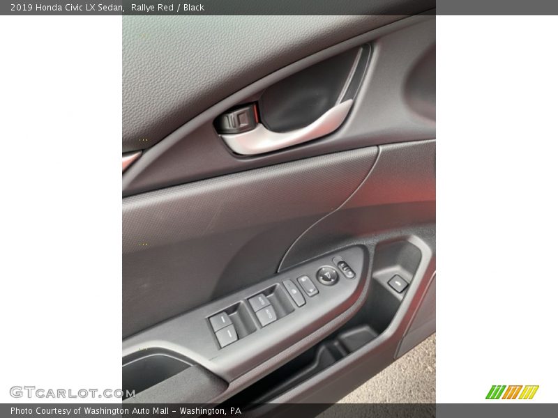 Rallye Red / Black 2019 Honda Civic LX Sedan