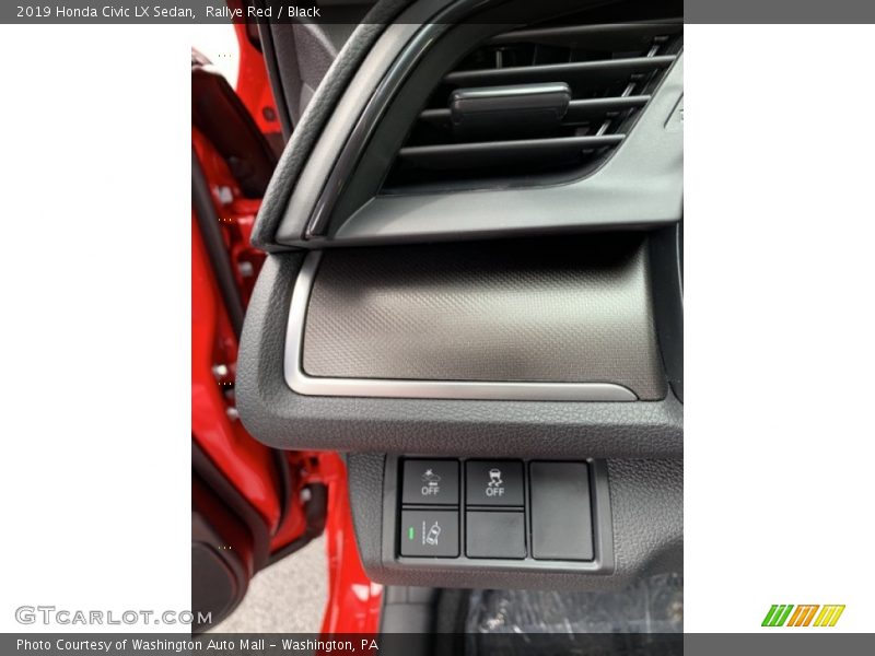 Rallye Red / Black 2019 Honda Civic LX Sedan